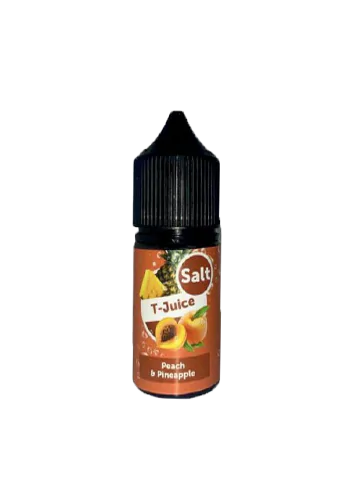 Заправка для ПОД систем T-juice Peach Pineapple (Flavorlab), 30 мл, 50мг/5% - Ти-Джус Персик Ананас