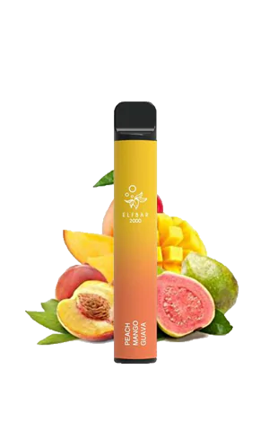 ELF BAR 2000 Peach Mango Guava 50мг - Одноразовая pod система Эльф Бар Персик Манго Гуава